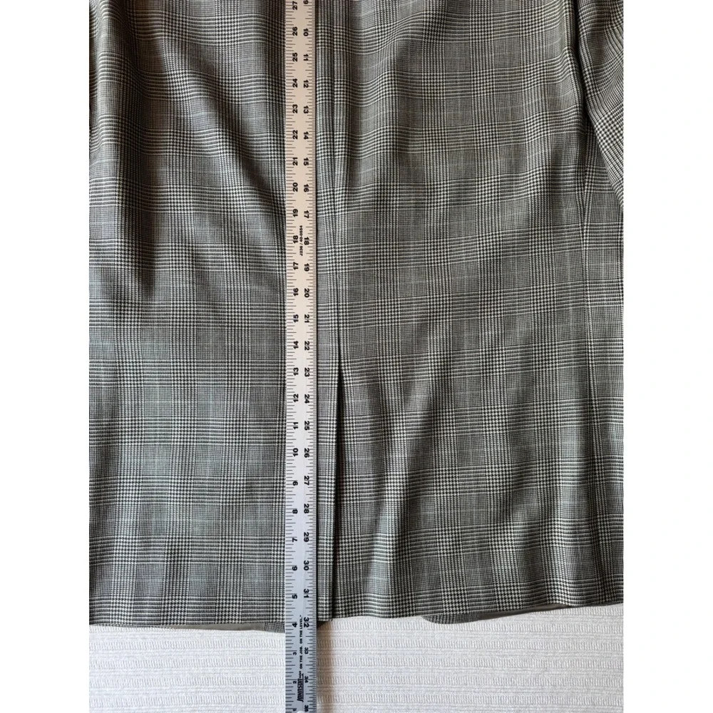 Lauren Ralph Lauren Wool Silk Glen Plaid Blazer Sport Coat Grey Brown 52R